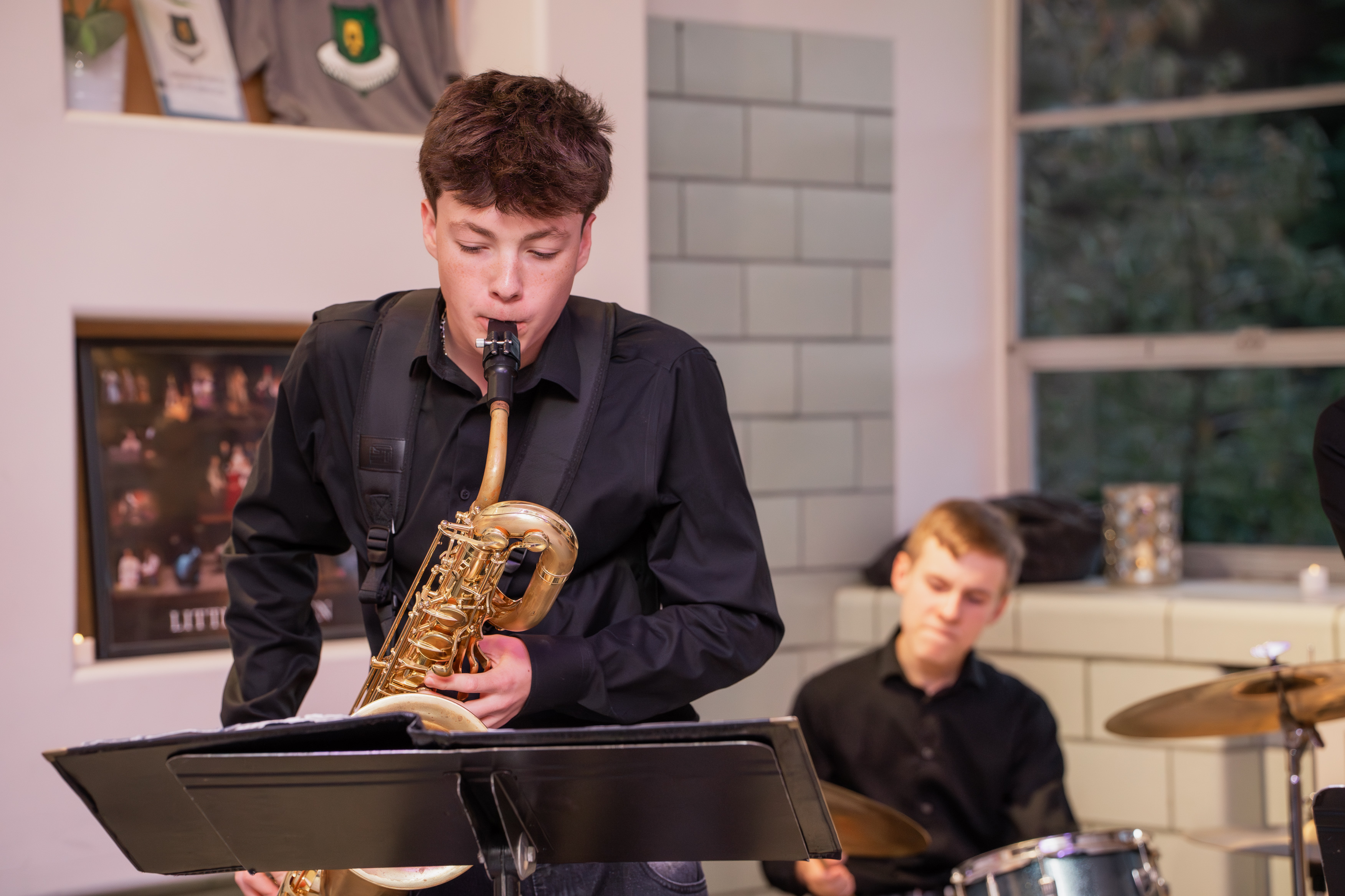 Ryan High, baritone saxophone